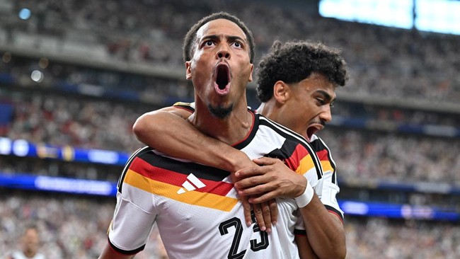 Soccer Football - FIFA World Cup 2026 - Group E - Germany v Curacao - Houston Stadium, Houston, Texas, U.S. - June 14, 2026 Germany's Felix Nmecha celebrates scoring their first goal IMAGN IMAGES via Reuters/Maria Lysaker     TPX IMAGES OF THE DAY