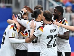 Soccer Football - FIFA World Cup 2026 - Group E - Germany v Curacao - Houston Stadium, Houston, Texas, U.S. - June 14, 2026 Germany's Deniz Undav celebrates scoring their sixth goal with teammates REUTERS/Annegret Hilse