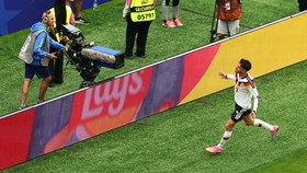 Soccer Football - FIFA World Cup 2026 - Group E - Germany v Curacao - Houston Stadium, Houston, Texas, U.S. - June 14, 2026 Germany's Kai Havertz celebrates scoring their seventh goal REUTERS/Pedro Nunes