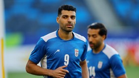 Soccer Football - FIFA World Cup 2026 - Iran Training - Carson Sports Park, Carson, California, U.S. - June 14, 2026 Iran's Mehdi Taremi during training REUTERS/Daniel Cole