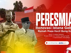 Saksikan! Peresmian Renovasi Istana Gebang di Blitar Siang Ini
