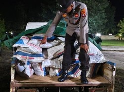 80 Karung Pupuk Subsidi Ilegal Diamankan Polisi di Kotim