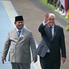 Presiden Prabowo Subianto menerima kunjungan kenegaraan Presiden Republik Federal Jerman Frank Walter Steinmeier di Istana Merdeka, Senin (5/5).