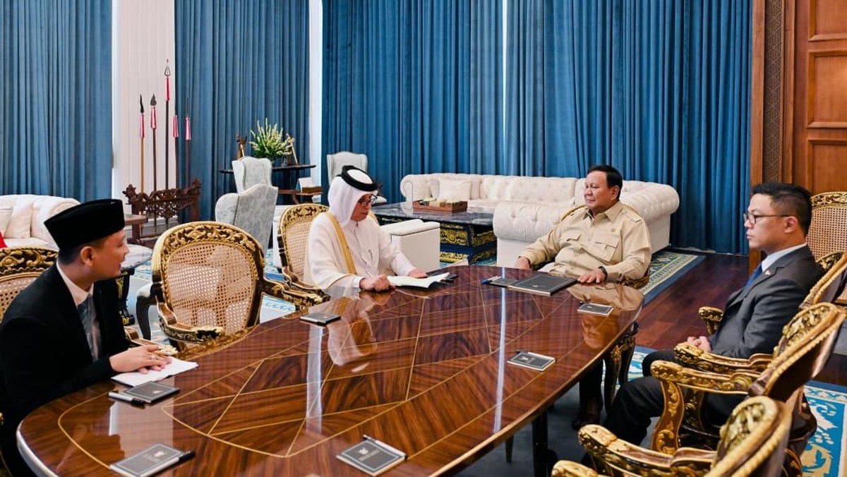 Temui Prabowo di Istana, Menlu Qatar Singgung Investasi Rp70,8 Triliun