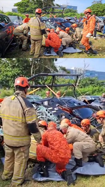 Evakuasi Helikopter Jatuh yang Tewaskan Penyanyi Oliver Tree di Brasil