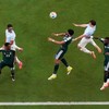 Soccer Football - FIFA World Cup 2026 - Group H - Saudi Arabia v Uruguay - Miami Stadium, Miami Gardens, Florida, U.S. - June 15, 2026 Uruguay's Federico Vinas heads at goal REUTERS/Amanda Perobelli