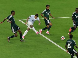 Soccer Football - FIFA World Cup 2026 - Group H - Saudi Arabia v Uruguay - Miami Stadium, Miami Gardens, Florida, U.S. - June 15, 2026 Uruguay's Brian Rodriguez shoots at goal REUTERS/Paul Childs