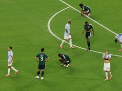 Soccer Football - FIFA World Cup 2026 - Group H - Saudi Arabia v Uruguay - Miami Stadium, Miami Gardens, Florida, U.S. - June 15, 2026 Uruguay and Saudi Arabia players react after the match REUTERS/Paul Childs