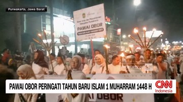 VIDEO: Kemeriahan Pawai Obor Peringati Tahun Baru Islam 1 Muharram