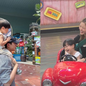 Bikin Gemas, Couple Drakor Our Universe Playdate Bersama di Taman Bermain