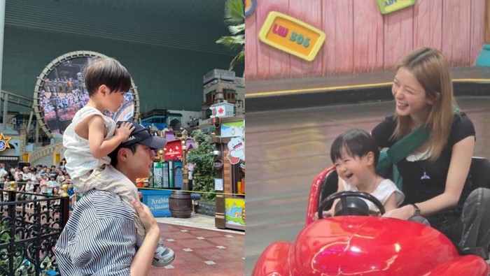 Bikin Gemas, Couple Drakor Our Universe Playdate Bersama di Taman Bermain