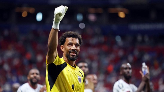 Soccer Football - FIFA World Cup 2026 - Group H - Spain v Cape Verde - Atlanta Stadium, Atlanta, Georgia, U.S. - June 15, 2026 Cape Verde's Vozinha celebrates after the match IMAGN IMAGES via Reuters/Brett Davis
