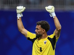 Soccer Football - FIFA World Cup 2026 - Group H - Spain v Cape Verde - Atlanta Stadium, Atlanta, Georgia, U.S. - June 15, 2026 Cape Verde's Vozinha celebrates after the match REUTERS/Siphiwe Sibeko