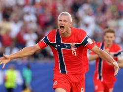 Soccer Football - FIFA World Cup 2026 - Group I - Iraq v Norway - Boston Stadium, Foxborough, Massachusetts, U.S. - June 16, 2026 Norway's Erling Haaland celebrates scoring their first goal. IMAGN IMAGES via Reuters/Paul Rutherford