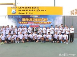 Kapolres Kediri Cup Digelar, 25 Tim Tenis Ramaikan Hari Bhayangkara ke-80