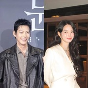 Momen 'Pasutri', Kim Woo Bin Hadir di Premiere Film The Eyes yang Dibintangi Shin Min Ah