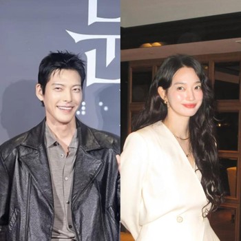 Momen 'Pasutri', Kim Woo Bin Hadir di Premiere Film The Eyes yang Dibintangi Shin Min Ah