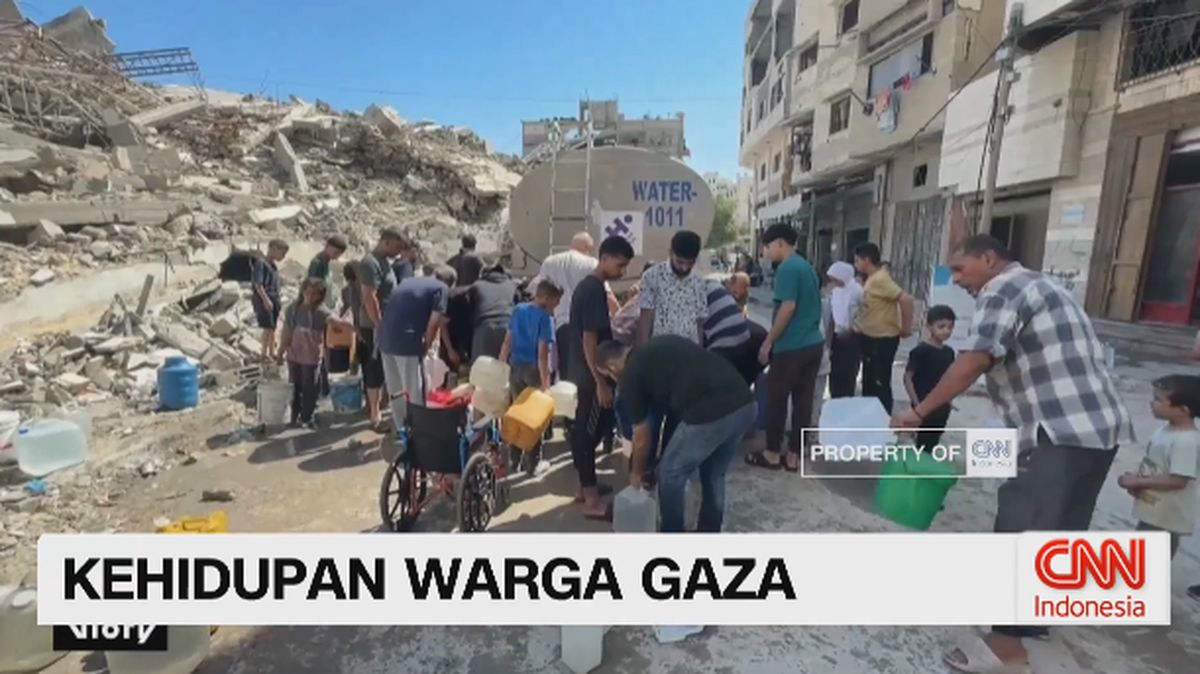 VIDEO: Kehidupan Warga Gaza, Sulit Cari Air dan Bangkit Lewat Selancar