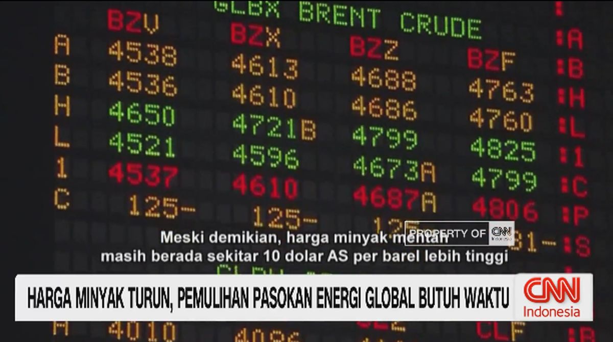 VIDEO: Harga Minyak Turun, Pemulihan Pasokan Energi Global Butuh Waktu