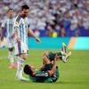 Kapten Timnas Argentina, Lionel Messi saat laga melawan Aljazair di Grup J Piala Dunia 2026.