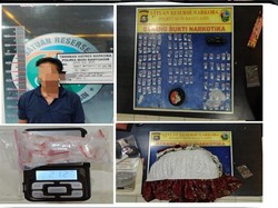 Polres Muba Tangkap Bandar Narkoba di Banyuasin, 100 Paket Sabu Disita