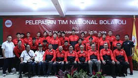 Timnas Voli Indonesia dilepas PBVSI berangkat ke AVC Men's Cup 2026 di Sentul, Bogor, Rabu (16/6) siang.