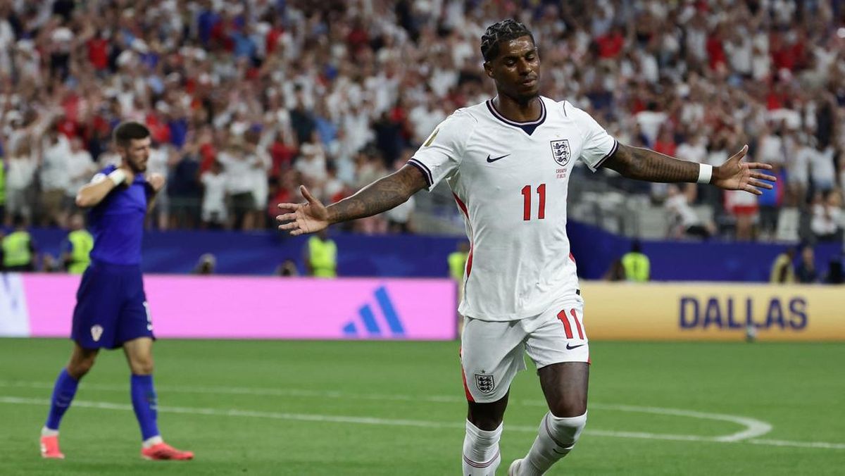 Gol Mudah Rashford, Inggris Unggul 4-2 Menit Ke-85