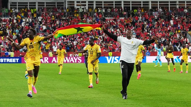 Para pemain Ghana rayakan kemenangan atas Panama di Piala Dunia 2026.