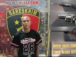 Polisi Tangkap Petani di Muara Enim, Simpan 3 Senpi dan 70 Butir Amunisi