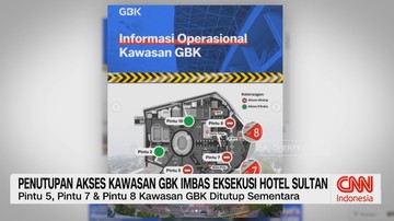 VIDEO: Penutupan Akses Kawasan GBK Imbas Eksekusi Hotel Sultan