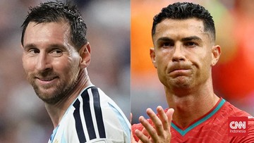 Update Eksklusif Olahraga CNN : Messi dan Ronaldo Beda Jauh usai Ukir Rekor Tampil di 6 Piala Dunia