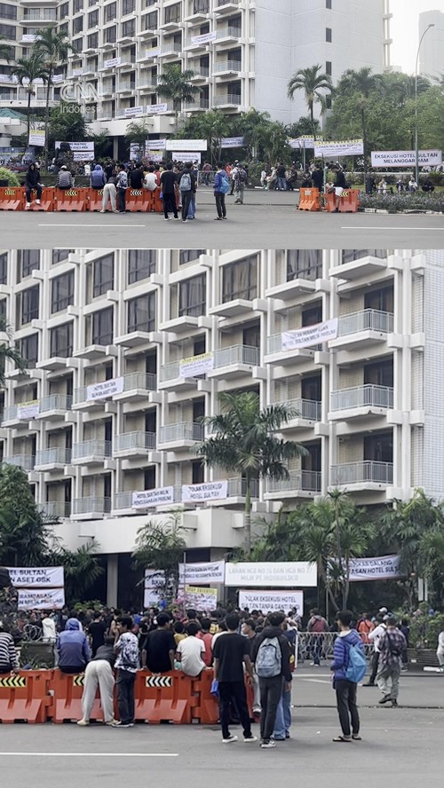 Situasi Hotel Sultan GBK Jelang Pelaksanaan Eksekusi