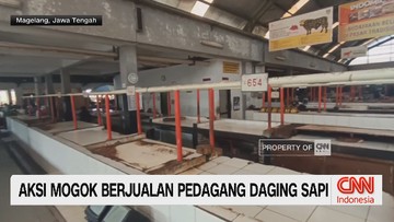 VIDEO: Aksi Mogok Berjualan Pedagang Daging Sapi
