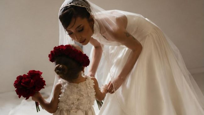 Penampilan Gemas Kamari Sky Wassink Jadi Flower Girl di Pernikahan Jennifer Coppen