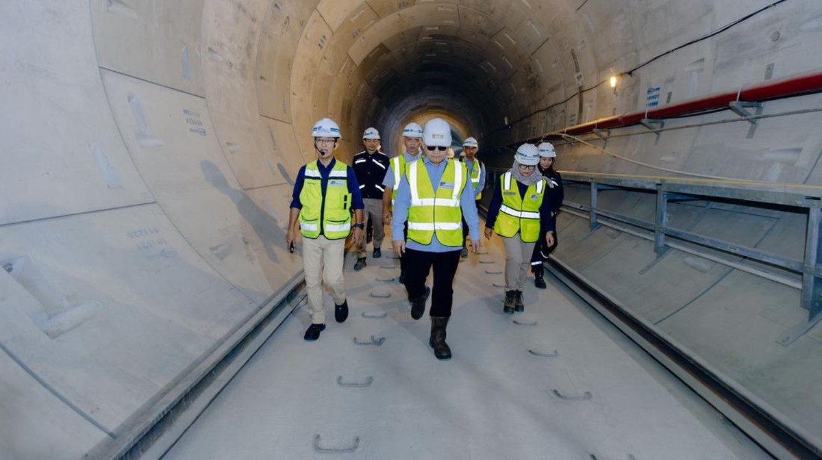 Jenderal Dudung Blusukan ke Proyek MRT, Masuk Perut Bumi Jakarta