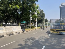 Massa Aksi Dukung Prabowo di Patung Kuda Jakpus Bubar, Lalin Kembali Normal