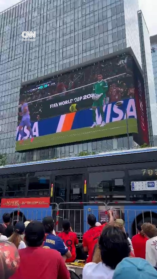 Ribuan Supporter Padati Gwanghwamun Square Dukung Korea Selatan