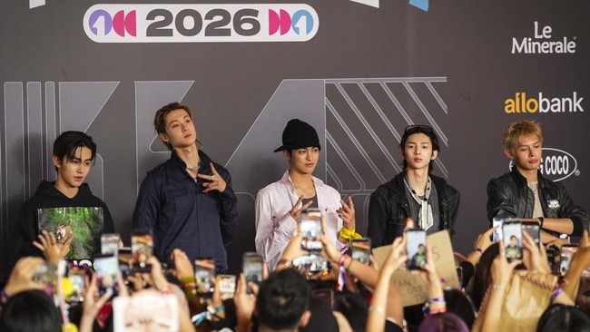 CORTIS di Red Carpet Allo Bank Festival 2026, Indonesia Arena, Sabtu (20/6/2026). (CXO Photography)