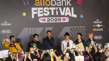 CORTIS di Red Carpet Allo Bank Festival 2026, Indonesia Arena, Sabtu (20/6/2026). (CXO Photography)