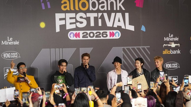 CORTIS di Red Carpet Allo Bank Festival 2026, Indonesia Arena, Sabtu (20/6/2026). (CXO Photography)