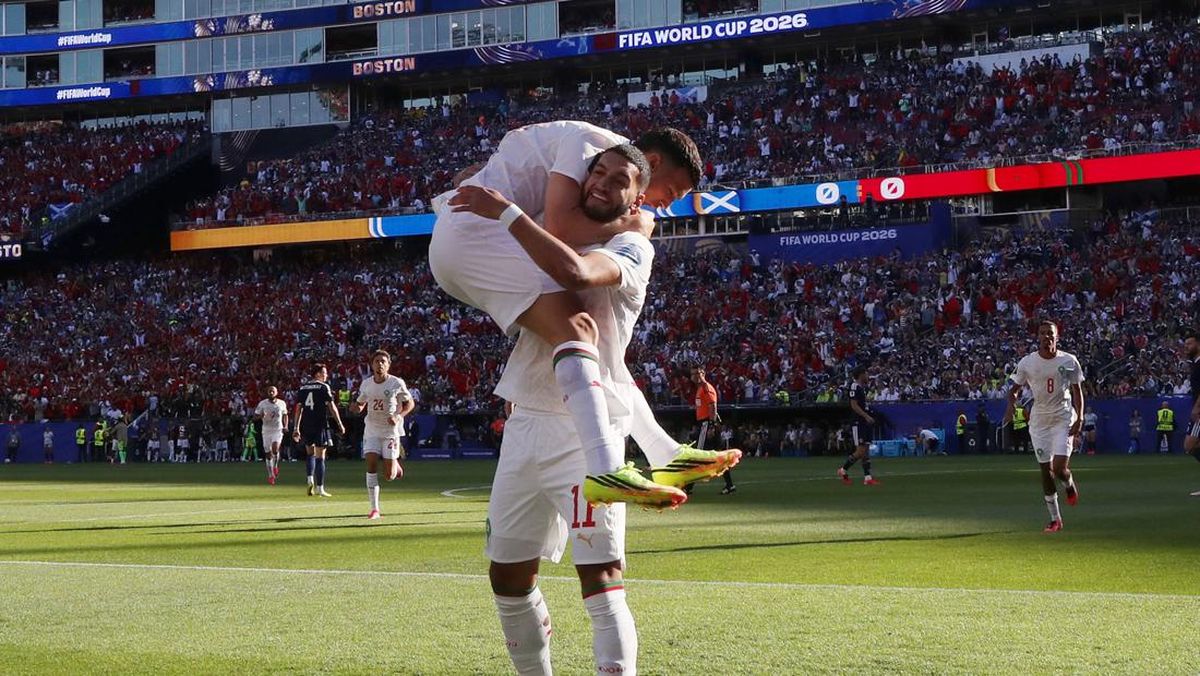 Foto: Momen Maroko Bungkam Skotlandia Dan Gol Cepat Saibari
