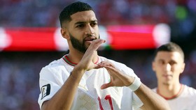 Soccer Football - FIFA World Cup 2026 - Group C - Scotland v Morocco - Boston Stadium, Foxborough, Massachusetts, U.S. - June 19, 2026 Morocco's Ismael Saibari celebrates scoring their first goal IMAGN IMAGES via Reuters/Paul Rutherford     TPX IMAGE