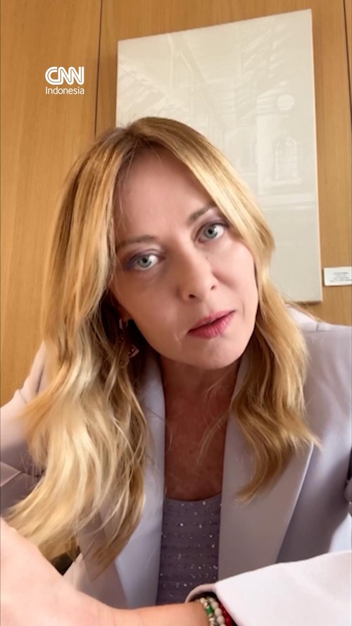 PM Italia Giorgia Meloni membantah dirinya 'mengemis' untuk foto bareng Donald Trump