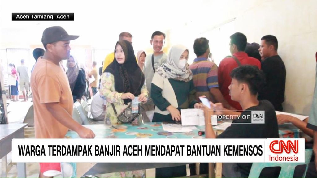 VIDEO: Warga Terdampak Banjir Aceh Mendapat Bantuan Kemensos