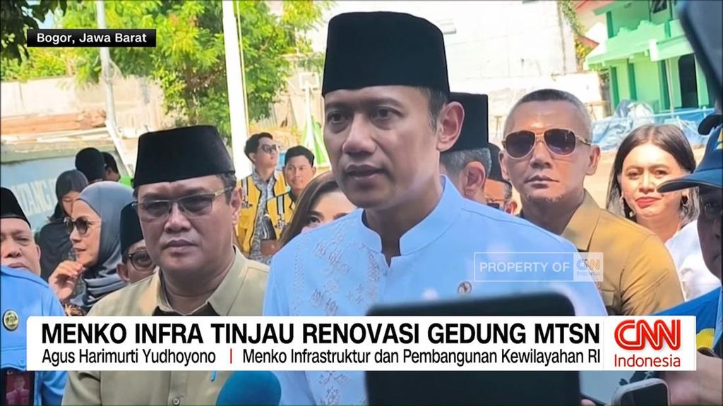 VIDEO: Menko Infra Tinjau Renovasi Gedung MTsN
