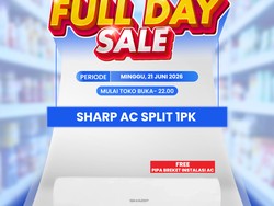 Lawan Gerah dengan AC Sharp 1 PK, Diskon Gede di Transmart Full Day Sale