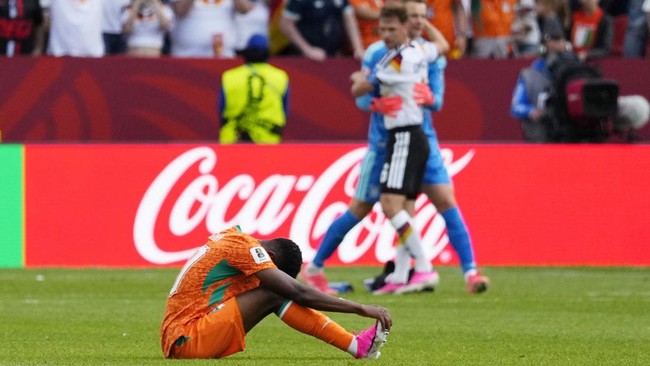 Soccer Football - FIFA World Cup 2026 - Group E - Germany v Ivory Coast - Toronto Stadium, Toronto, Canada - June 20, 2026 Ivory Coast's Simon Adingra looks dejected after the match IMAGN IMAGES via Reuters/Kevin Sousa