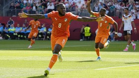 Soccer Football - FIFA World Cup 2026 - Group E - Germany v Ivory Coast - Toronto Stadium, Toronto, Canada - June 20, 2026 Ivory Coast's Franck Kessie celebrates scoring their first goal IMAGN IMAGES via Reuters/Kevin Sousa