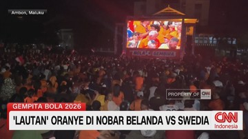 VIDEO: 'Lautan' Oranye di Nobar Belanda Vs Swedia