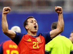 Soccer Football - FIFA World Cup 2026 - Group H - Spain v Saudi Arabia - Atlanta Stadium, Atlanta, Georgia, U.S. - June 21, 2026 Spain's Mikel Oyarzabal celebrates scoring their third goal REUTERS/Claudia Greco